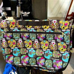 Yak Pak Sugar Skull messenger Bag.
